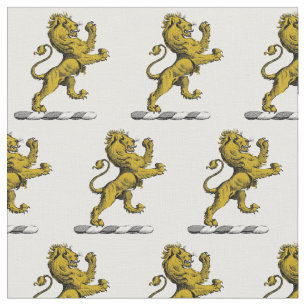 Tela Escudo de pie de león heráldico Emblem C