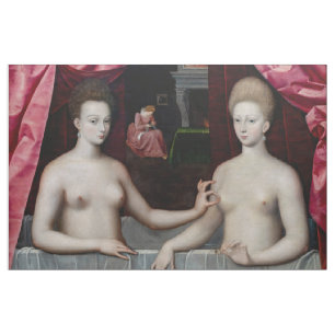 Tela Escuela de Fontainebleau - Gabrielle d'Estrees