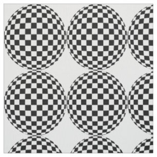 Tela esferas de verificación en blanco y negro