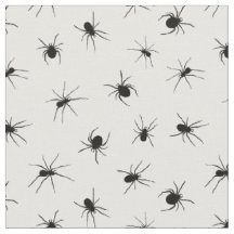 Espinoso patrón de araña blanca y negra
