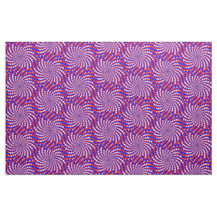 Tela Espiral azul blanco rojo de Kenneth Yoncich