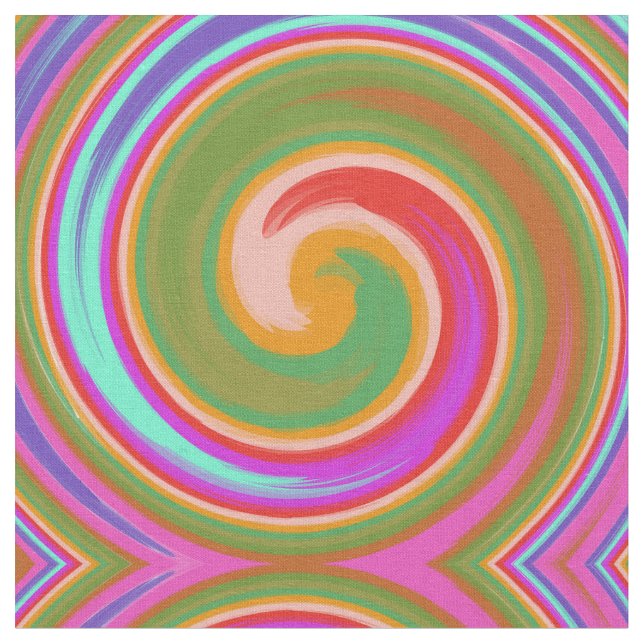 Tela Espiral colorida abstracta (De cerca)