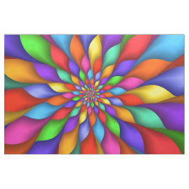 Tela espiral psicodélica viva brillante