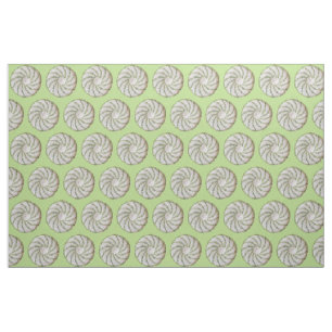 Tela - Espiral verde sobre el Crochet blanco