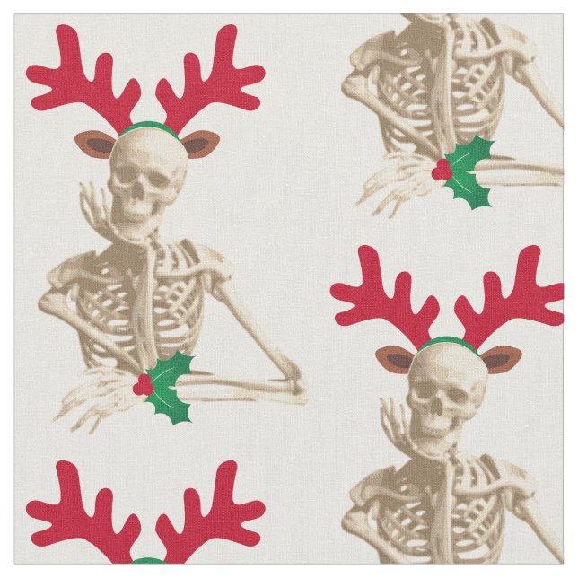 Tela esqueleto de reno de los navidades (De cerca)