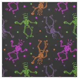 Tela Esqueletos de baile de Halloween