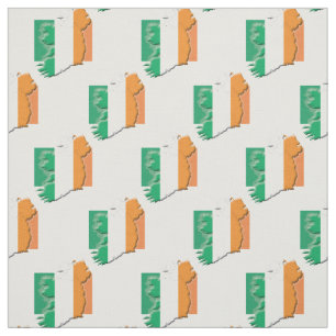 Tela Esquema de mapa de bandera de IRLANDA