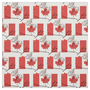 Tela Esquema de mapa de FLAG de CANADÁ Patriótico