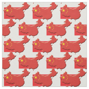 Tela Esquema del mapa chino de la bandera de China