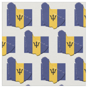 Tela Esquema del mapa de la BANDERA BARBADOS
