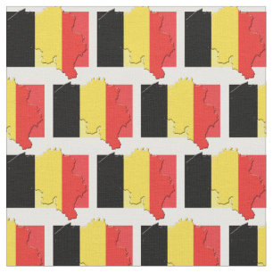 Tela Esquema del mapa de la BANDERA BÉLGICA