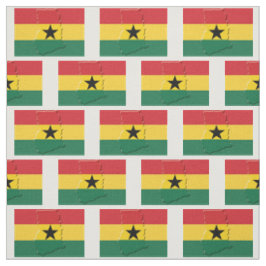 Tela Esquema del mapa de la bandera de GHANA