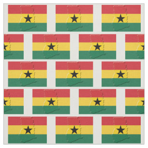 Tela Esquema del mapa de la bandera de GHANA