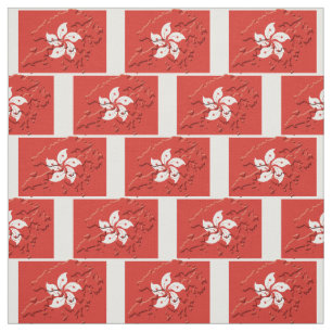 Tela Esquema del mapa de la bandera de HONG KONG
