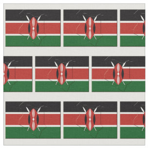 Tela Esquema del mapa de la bandera de KENYA