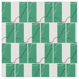 Tela Esquema del mapa de la bandera de NIGERIA