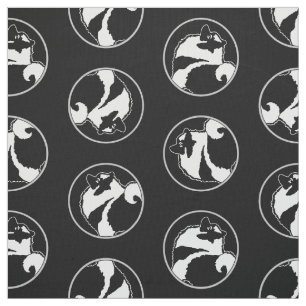 Tela Esquema gráfico Keeshond Cute Mascota original Art