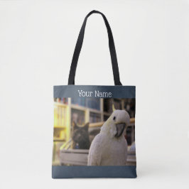 Tela ¿Está detrás de mí...verdad? bolso tote