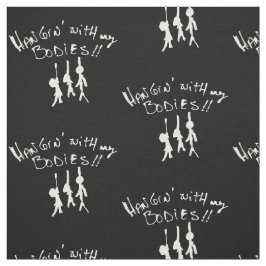 Tela ¡Esta Halloween estaré Hangin con mis cuerpos!