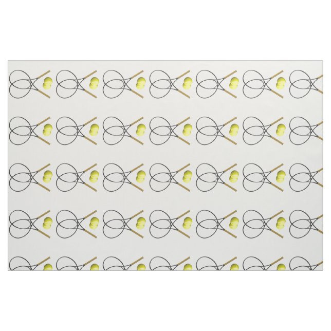 Tela Estafas y bolas de tenis ("Cuarto gordo" (fat quarter))