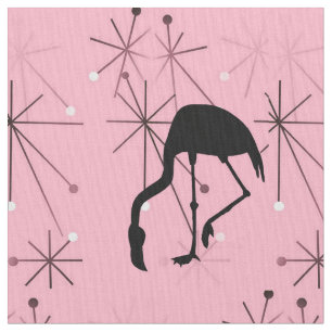 Tela Estallido Atómico Flamingo Rosa Moderno de Mediano