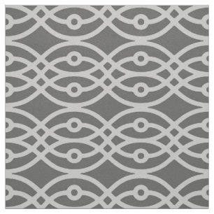 Tela Estampa de kimono, gris oscuro y gris plateado