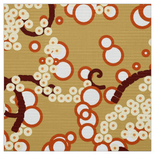 Tela Estampa moderna abstracta de confeti, dorado mosta