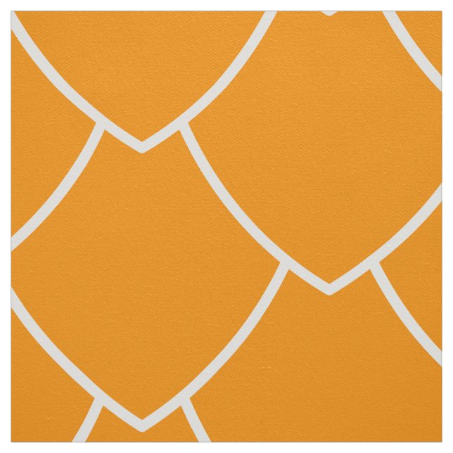 🧡 Tela estampada de vieira naranja (Retal)