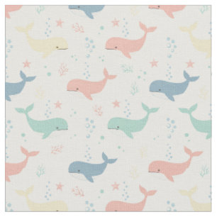 Tela Estampado de animales marinos caprichosos de balle