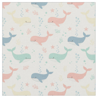 Tela Estampado de animales marinos caprichosos de balle
