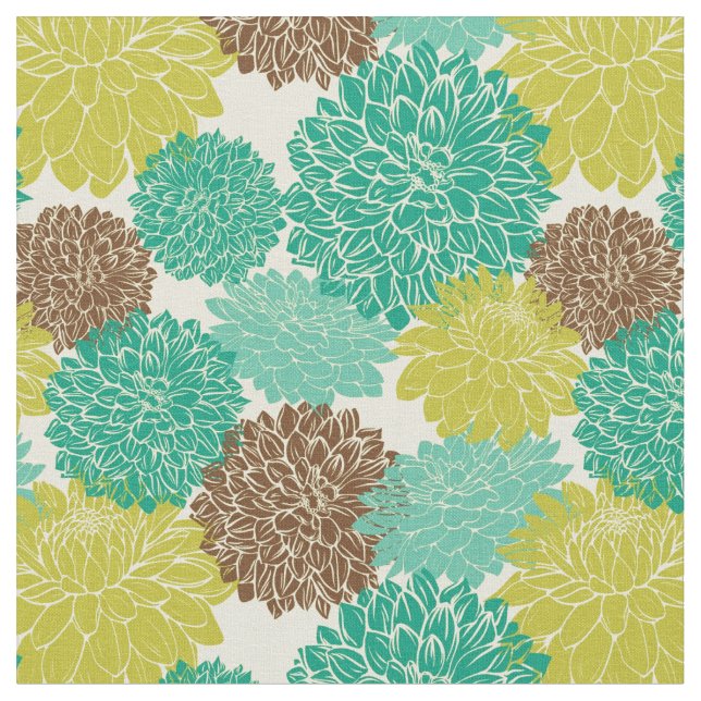 Tela Estampado de flores 10 (De cerca)