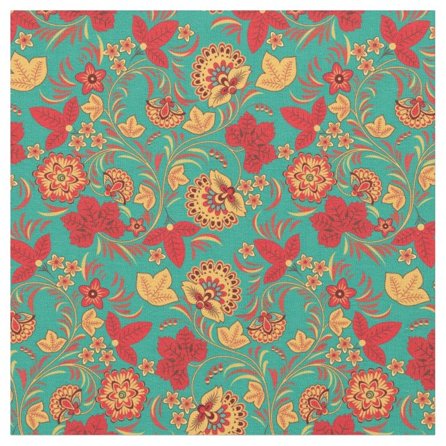 Tela Estampado de flores 2 (De cerca)