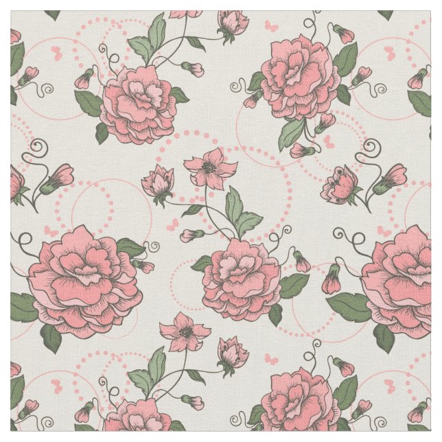 Tela Estampado de flores 5 2 (De cerca)