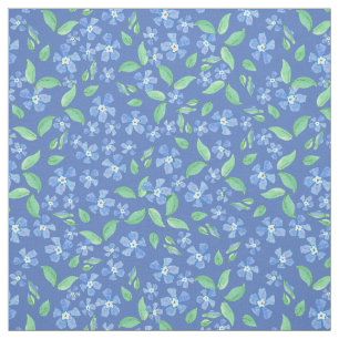Tela Estampado de flores bonito del verde azul del