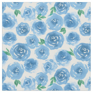 Tela Estampado de flores color de rosa azul femenino