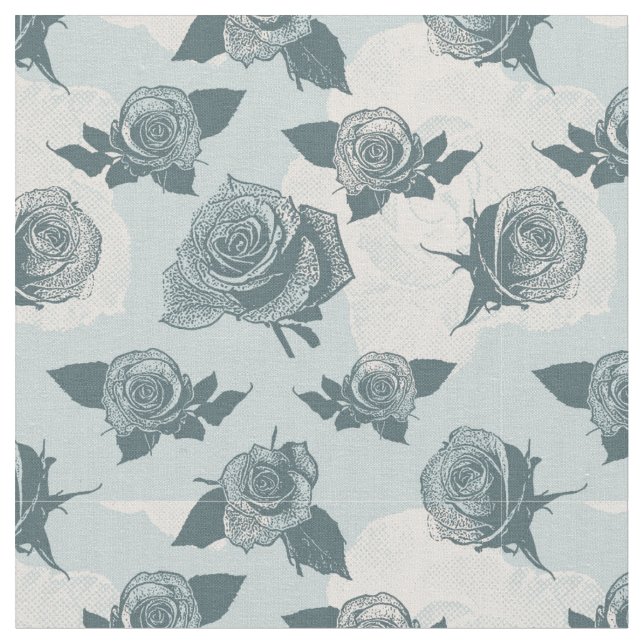 Tela Estampado de flores con el rosa (De cerca)