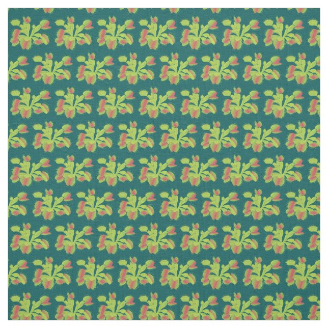 Tela Estampado de flores minúsculo de los atrapamoscas (Retal)