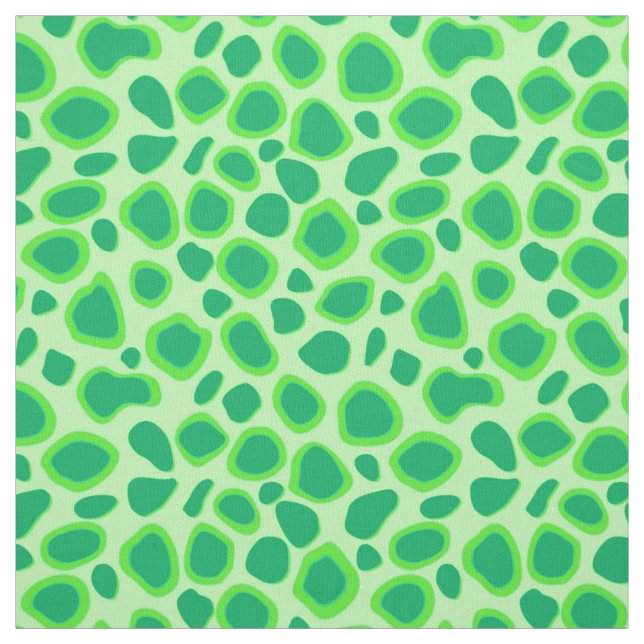 Tela Estampado de leopardo - Tonos de verde menta (Retal)
