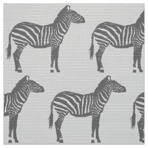 Tela Estampado de zebra - sombras de gris/del gris