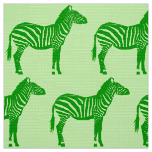 Tela Estampado de zebra - sombras de la verde lima