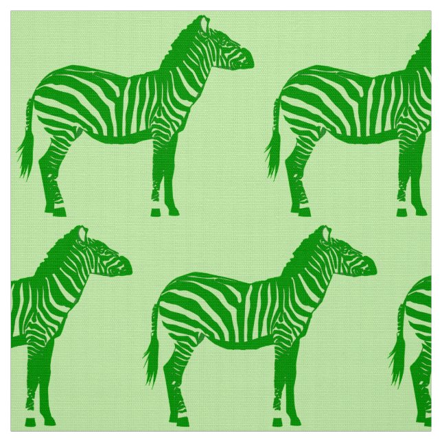 Tela Estampado de zebra - sombras de la verde lima (Retal)