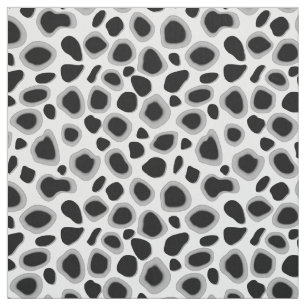 Tela Estampado leopardo - blanco y negro