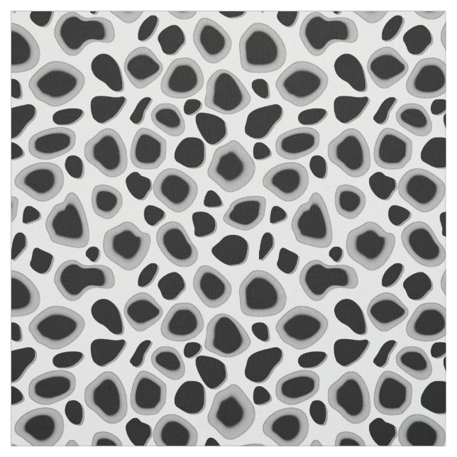 Tela Estampado leopardo - blanco y negro (Retal)
