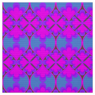 Tela estampado retro mod 60s 70s