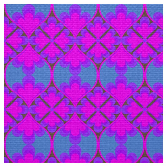 Tela estampado retro mod 60s 70s (Retal)