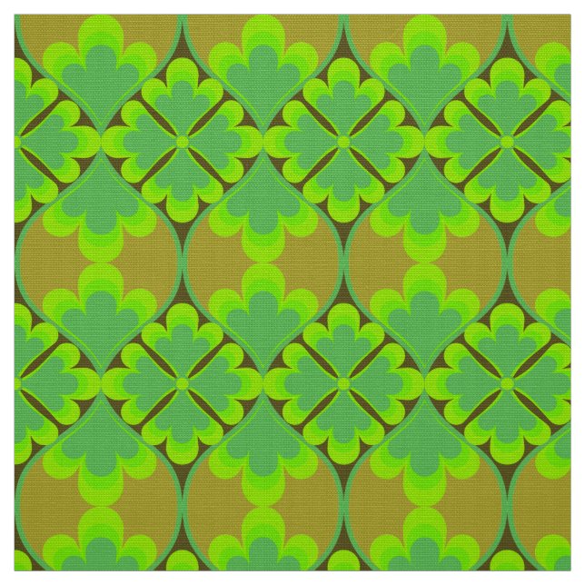 Tela estampado retro mod 60s 70s (Retal)