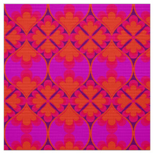 Tela estampado retro mod 60s 70s