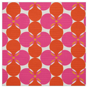 Tela estampado retro mod 60s 70s