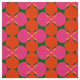 Tela estampado retro mod 60s 70s