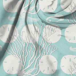 Tela Estampado submarino de coral y dólares de arena